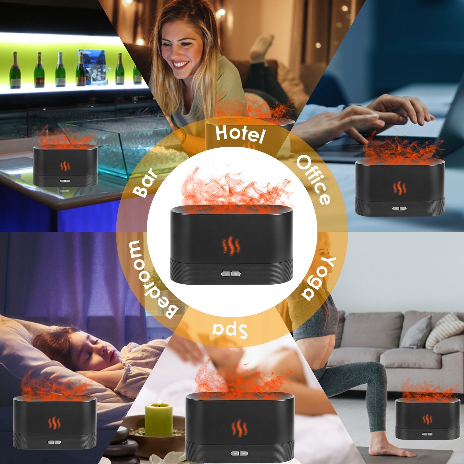 Cool Mist Humidifier Essential Oil Diffuser With Sounds For Sleeping