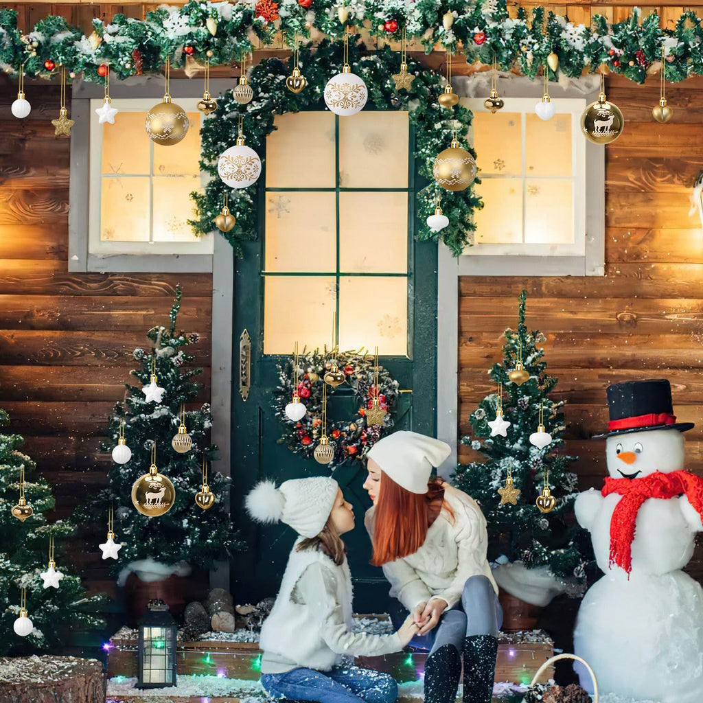 52PCS Nordic Christmas Ornaments