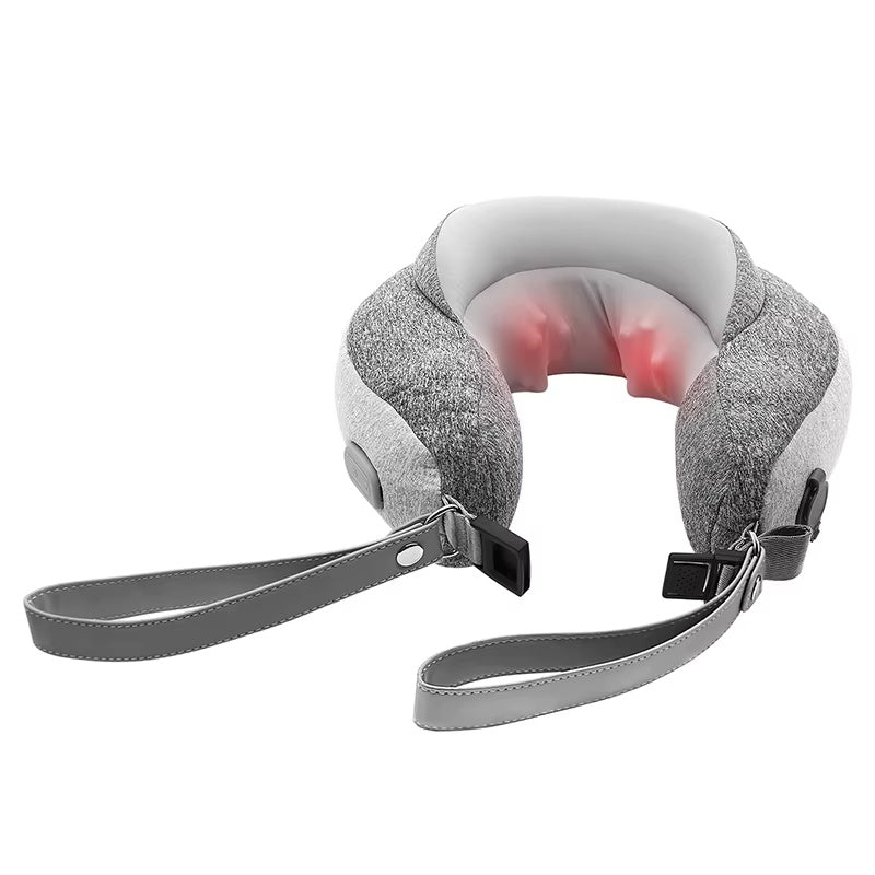 Portable Electric U Shape Neck Massage Pillow With Heating Option
