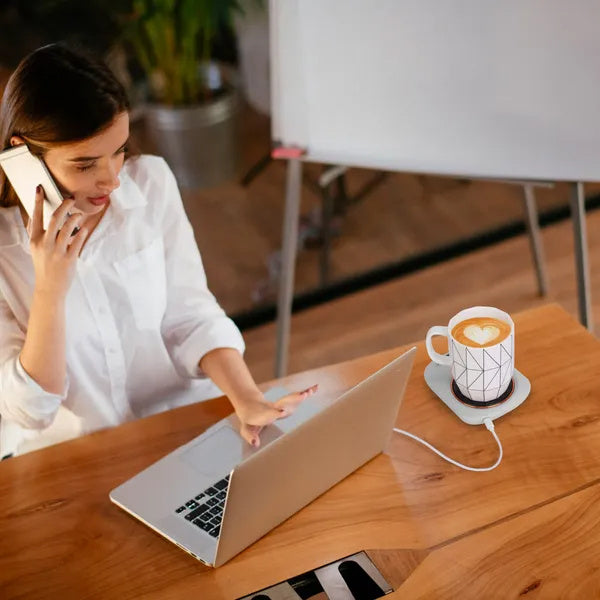 Electric Coffee Mug Warmer For Desk 3 Temperature Setting