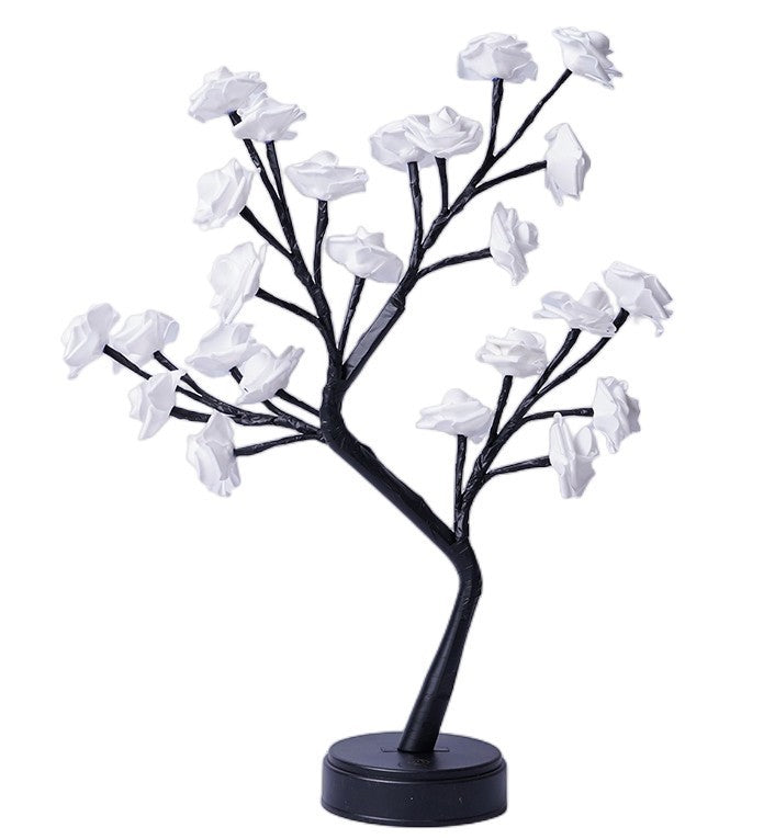 Rose Flower Tree Table Lamp USB Fairy Light Night Lamp