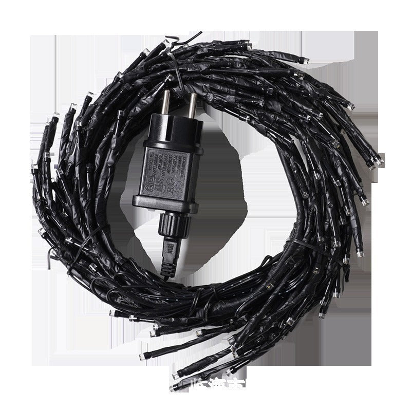 Golden Christmas Ratan Tree Lamp