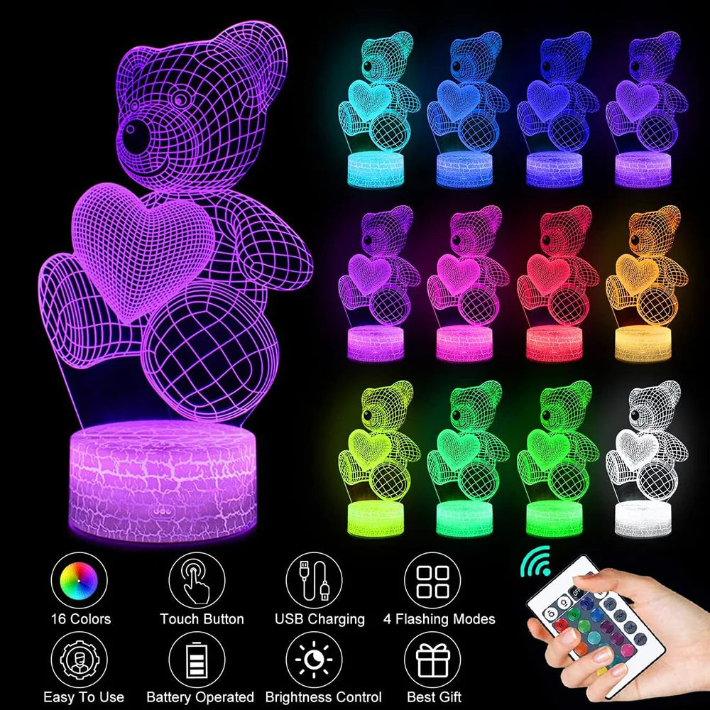 LoveGlow 3D LED Night Light