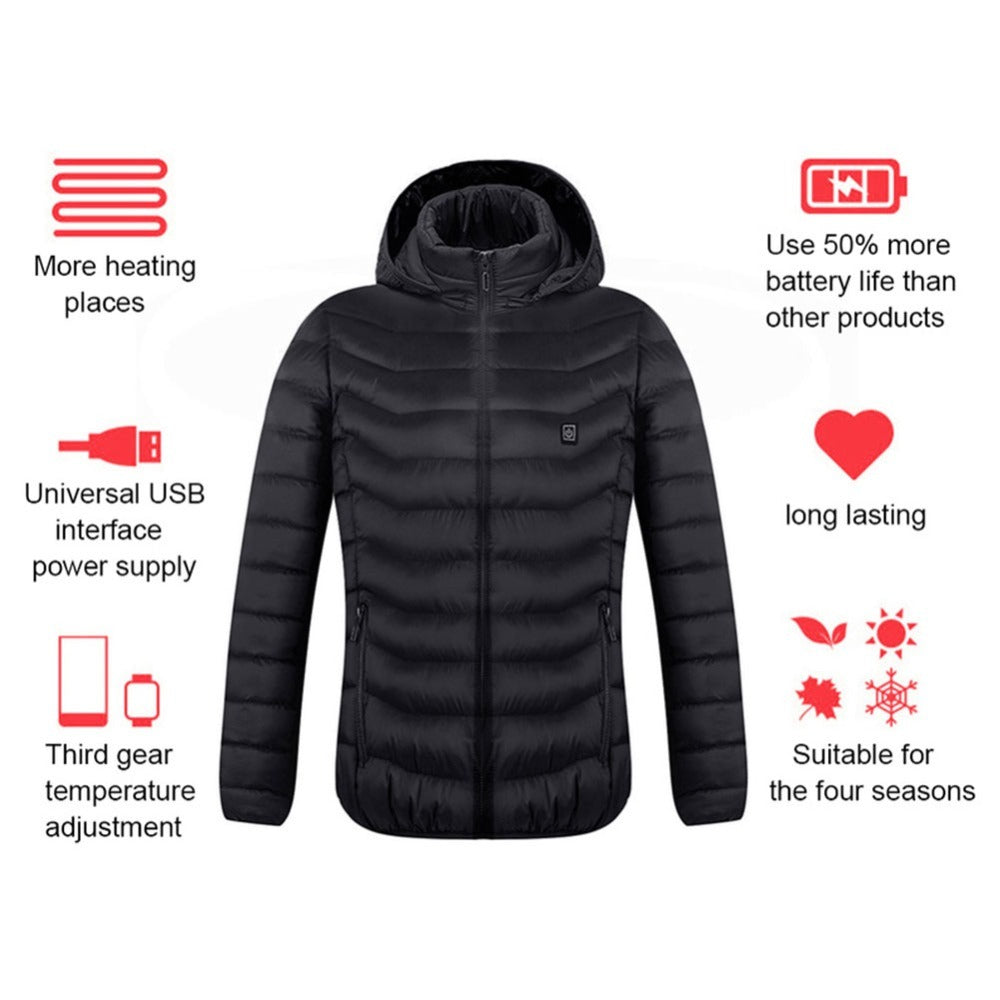 Heated USB Electric Jacket For Winter