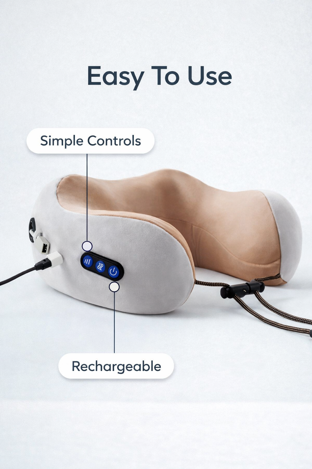 ComfortCloud Heated Neck Massage Pillow
