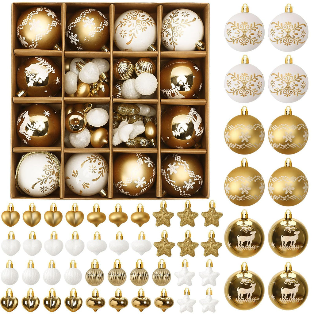 52PCS Nordic Christmas Ornaments
