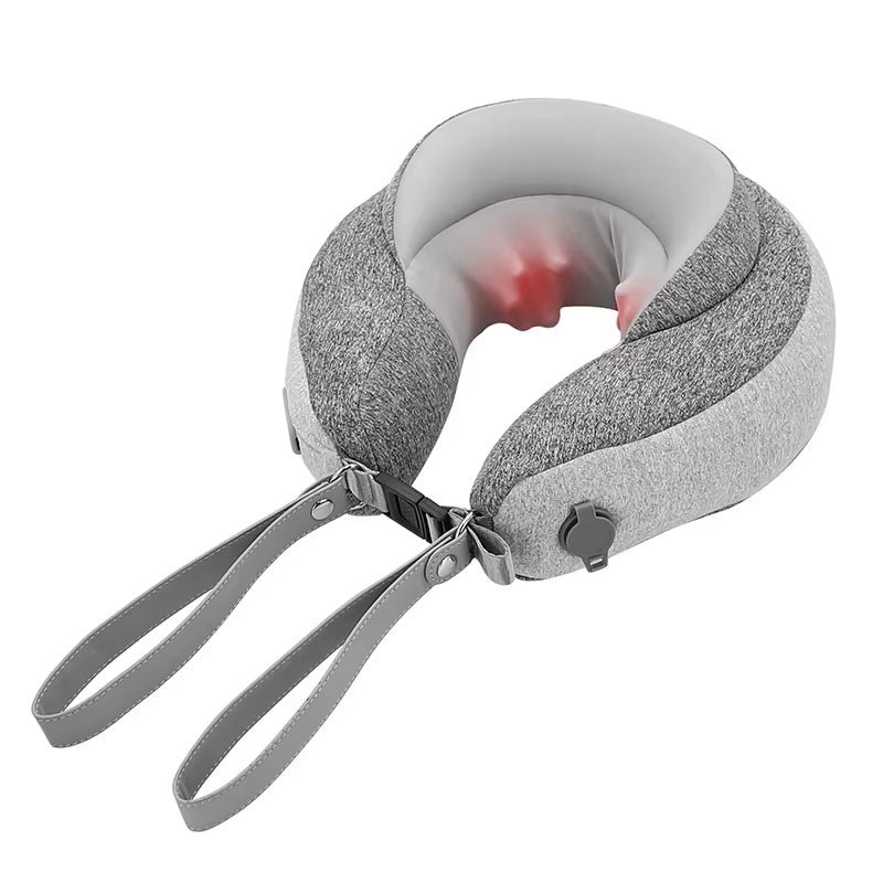 Portable Electric U Shape Neck Massage Pillow With Heating Option